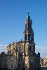 Fototapeta na wymiar Holy Cross Church Dresden Germany