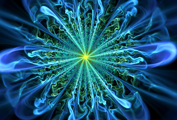 Obraz premium abstract flower fractal shape