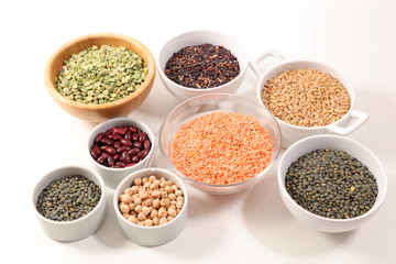 assorted cereal, grain and legume