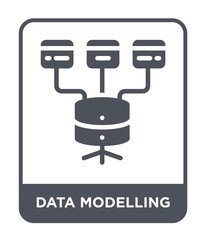 data modelling icon vector
