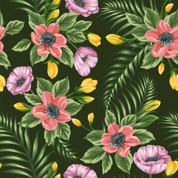 Floral seamless pattern © hoverfly