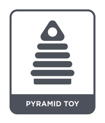 pyramid toy icon vector