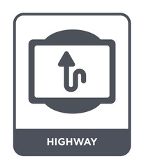 highway icon vector