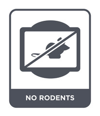 no rodents icon vector