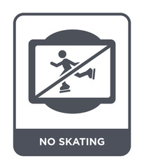 no skating icon vector