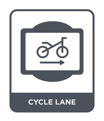 cycle lane icon vector