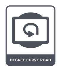 Fototapeta premium degree curve road icon vector