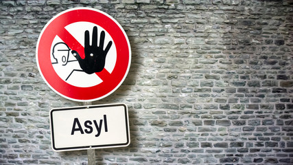 Schild 389 - Asyl