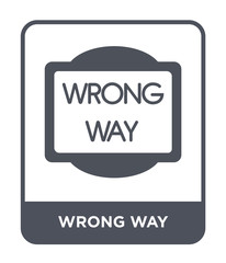 wrong way icon vector