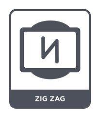 zig zag icon vector