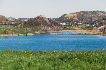 Spring landscape with terricons