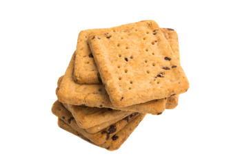 chocolate chip cookies isolated
