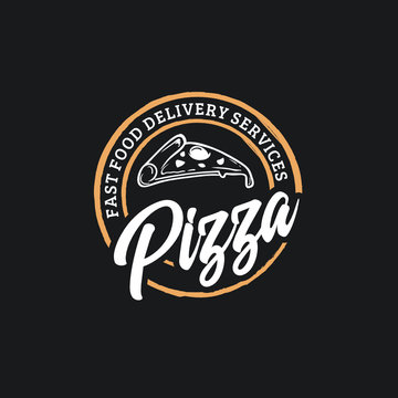 Vintage Pizza Logo design inspiration - Vector Illustration
