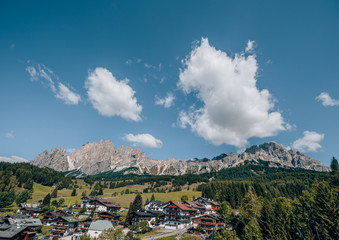 Fototapeta premium City in the middle of the Dolomites