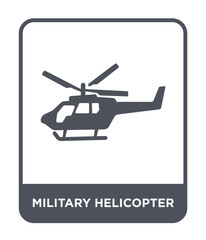 military helicopter icon vector