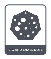 big and small dots icon vector