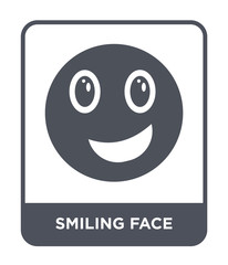 smiling face icon vector