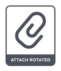 attach rotated icon vector
