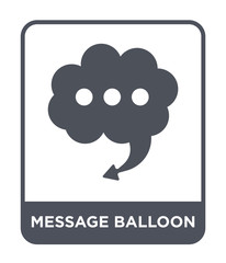 message balloon icon vector