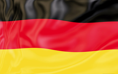Flag of Germany. Nationals flags of world country turning