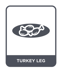 turkey leg icon vector