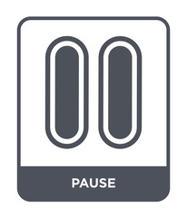 pause icon vector