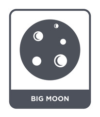 big moon icon vector