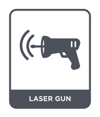laser gun icon vector