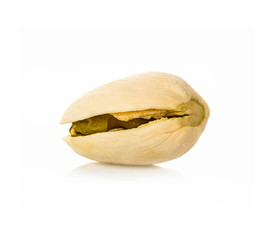pistachio closeup isolated on a white background