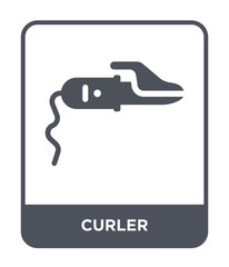 curler icon vector