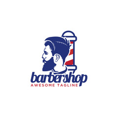 Gentlemen barber shop logo design inspiration