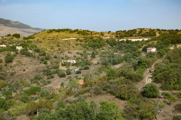 Fototapeta na wymiar Sicilian landscape near Sperlinga, Italy