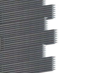 Fototapeta premium large number of nails on isolate, construction nails on white background