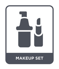 makeup set icon vector