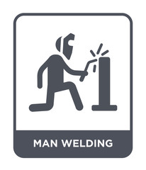 man welding icon vector