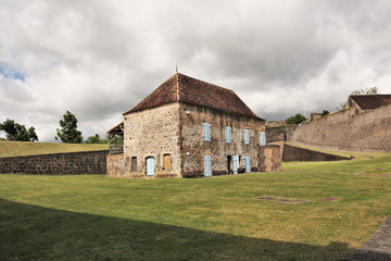 Fototapeta na wymiar Guadeloupe, Casemate du Fort Delgres à Basse terre