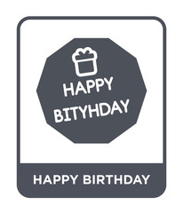 happy birthday icon vector