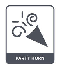 party horn icon vector