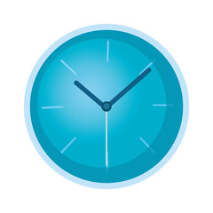 round clock accessory on white background