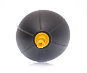 Silicone blower or Rubber Air Blower Pump Dust Cleaner for camera and lenses isolated on white...