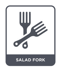 salad fork icon vector