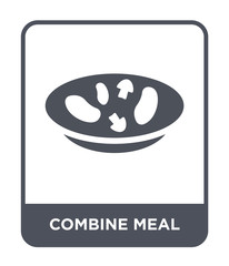 combine meal icon vector