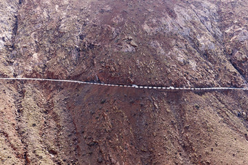 Road in the mountains. Fuerteventura. Canary Islands, Spain