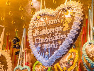 Nürnberger Christkindlesmarkt Lebkuchen Herz