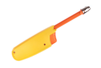 Gas lighter gun for gas-stove isolated on a white background.