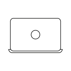 laptop computer on white background