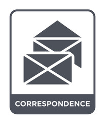 correspondence icon vector