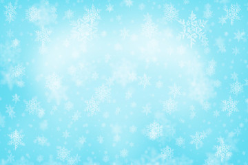 Naklejka na ściany i meble Abstract background with snowflakes