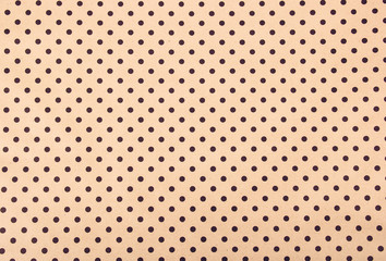 Beige paper background. Paper polka dot background. Paper texture