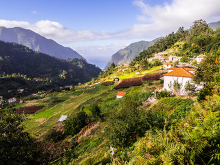 Fototapeta na wymiar View at the north of Madeira island, Portugal.